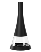 Plieninis židinys Bordelet Linea 914, centrinis, su stiklu