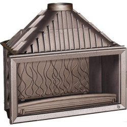 Ketinis židinio ugniakuras Invicta Grande Vision 1100, 18 kW