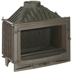 Ketinis židinio ugniakuras Invicta Selenic 700, su tiesiu stiklu