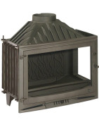 Ketinis židinio ugniakuras Invicta Selenic 700, L formos stiklas