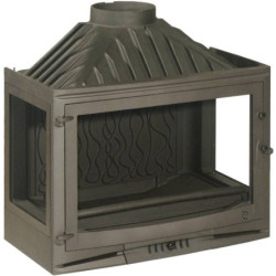 Ketinis židinio ugniakuras Invicta Selenic 700, su trim stiklais