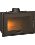 Ketinis židinio ugniakuras Invicta 700 Optimise, tiesiu stiklu