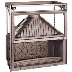 Ketinis židinio ugniakuras Invicta Grande Vision 1100, 18 kW