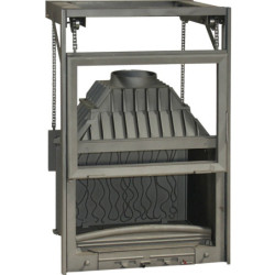 Ketinis židinio ugniakuras Invicta Grande Vision 700, 14 kW