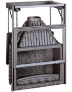 Ketinis židinio ugniakuras Invicta Grande Vision 800, 14 kW