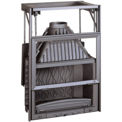 Ketinis židinio ugniakuras Invicta Grande Vision 800, 14 kW