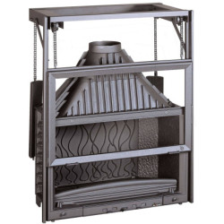 Ketinis židinio ugniakuras Invicta Grande Vision 900, 18 kW