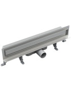 Sieninis dušo latakas Vogi ABS, grotelės su įklijuojama plytele