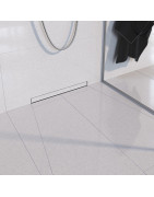 Sieninis dušo latakas Vogi ABS, grotelės su įklijuojama plytele