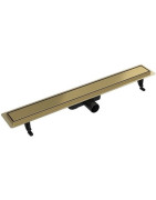 Dušo latakas Vogi ABS DUO Premium, auksinis, 700 mm