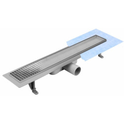 Dušo trapo komplektas Vogi, su grotelėmis Duo, 900 mm