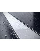 Dušo latakas Vogi ABS, balto grūdinto stiklo, 900 mm