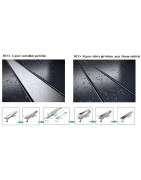 Dušo latakas Vogi ABS DUO, prie sienos, 800 mm