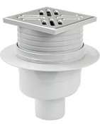 Dušo trapas Vogi, horizontalus dvigubas, 105x105 mm