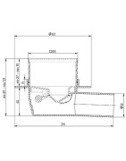Dušo trapas Vogi, vertikalus, 105x105 mm
