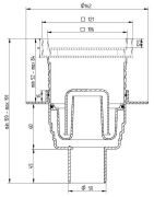 Dušo trapas Vogi Evo, vertikalus, 105x105 mm
