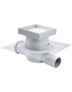 Dušo trapas Vogi Evo, horizontalus dvigubas, 105x105 mm