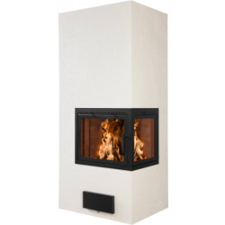 Židinys Linnatuli Johannes, baltas, akumuliuojantis šilumą