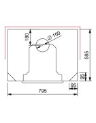 Židinys Linnatuli Juhana, baltas, akumuliuojantis šilumą