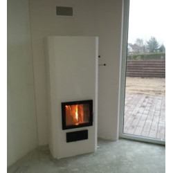 Židinys Linnatuli Maria, baltas, akumuliuojantis šilumą