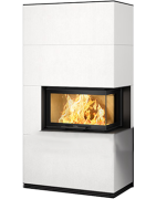 Židinio ugniakuras Nibe CI40, baltas, 10 kW