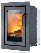 Židinio įdėklas Nibe I-4, juodas, 3 - 5 kW