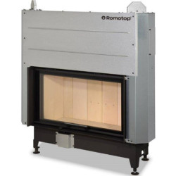 Plieninis židinio ugniakuras Romotop KV HEAT H3LF01, 12 kW