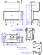 Plieninis židinio ugniakuras Romotop HC3LJ21, iki 12 kW