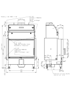 Plieninis židinio ugniakuras Romotop KV HEAT HW2Z01, iki 19kW