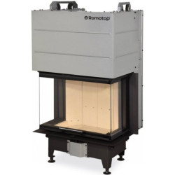 Plieninis židinio ugniakuras Romotop HC3LH01, 3.9 - 10 kW