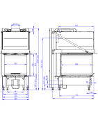 Plieninis židinio ugniakuras Romotop Heat U 3g L, 5 - 13 kW