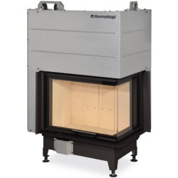 Plieninis židinio ugniakuras Romotop HL3LG21, 3.5 - 9 kW