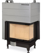 Plieninis židinio ugniakuras Romotop HR3LG21, 3.5 - 9 kW