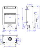 Plieninis židinio ugniakuras Romotop Dynamic DW2M01P, iki 15 kW