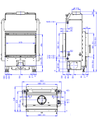 Plieninis židinio ugniakuras Romotop Dynamic DWB2M01