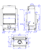 Plieninis židinio ugniakuras Romotop Dynamic DWB2M01P