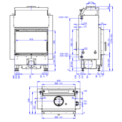 Plieninis židinio ugniakuras Romotop Dynamic DWB2M01P