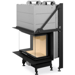 Plieninis židinio ugniakuras Romotop Heat HC3LH21+K1, iki 10 kW