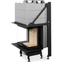 Plieninis židinio ugniakuras Romotop HC3LJ01+K1, iki 13 kW