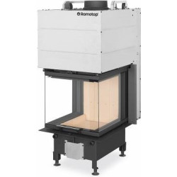 Plieninis židinio ugniakuras Romotop Heat U 3g L, iki 10.4 kW