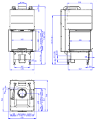 Plieninis židinio ugniakuras Romotop Heat U 3g L, iki 10.4 kW