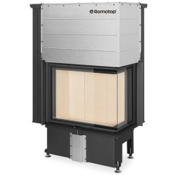 Plieninis židinio ugniakuras Romotop Impression R2G L, 13 kW