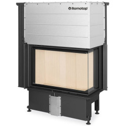 Plieninis židinio ugniakuras Romotop Impression R2G L, 16 kW