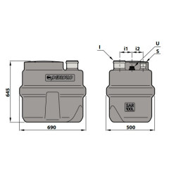 Nuotekų siurblinė Pedrollo SAR 100 – VXm8/35