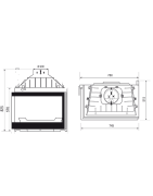 Ketinis židinio ugniakuras Seguin Europa 7 Evolution VL R