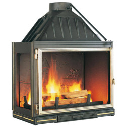 Ketinis židinio ugniakuras Seguin Multivision 7000, 15 kW