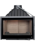 Ketinis židinio ugniakuras Seguin Visio 8, su šamotu, iki 17 kW