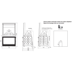 Ketinis židinio ugniakuras Seguin Europa 7 Evolution Plus, 11 kW