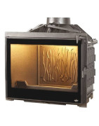 Ketinis židinio ugniakuras Seguin Celsius, tonuotu stiklu, 12 kW