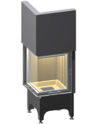 Plieninis židinio ugniakuras Spartherm Mini 2LR50h-4S, 9.1 kW